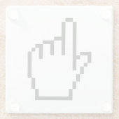 COMPUTERHALTESTELLER / MAUSKURSOR GLASUNTERSETZER (Rückseite)