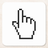 COMPUTERHALTESTELLER / MAUSKURSOR RECHTECKIGER PAPPUNTERSETZER (Vorderseite)