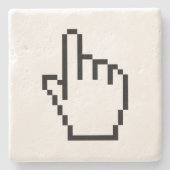 COMPUTERHALTESTELLER / MAUSKURSOR STEINUNTERSETZER (Vorderseite)