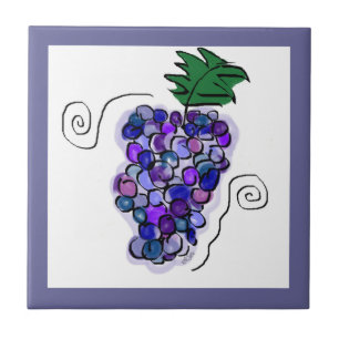 Computerhandgezogene Trauben Fliese