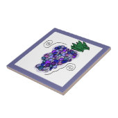 Computerhandgezogene Trauben Fliese (Seite)