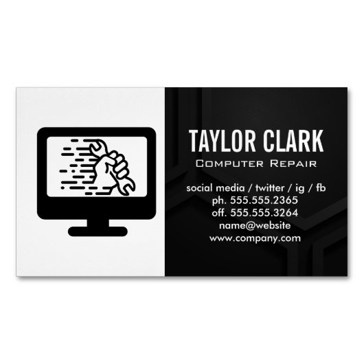 Computerhardware | Hand-Schlüssel Magnetische Visitenkarte (Vorderseite)