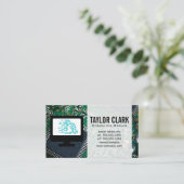 Computerhardware | Handlogo mit Schlüssel Visitenkarte (Stehend Vorderseite)