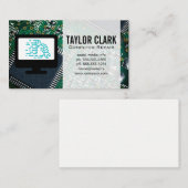 Computerhardware | Handlogo mit Schlüssel Visitenkarte (Vorne/Hinten)