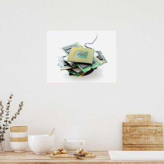Computerhardware Poster (Küche)