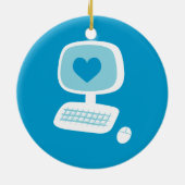 Computerherz Keramikornament (Hinten)