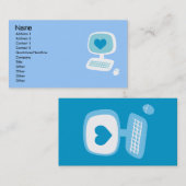 Computerherz-Visitenkarten Visitenkarte (Vorne/Hinten)