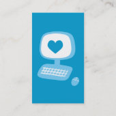 Computerherz-Visitenkarten Visitenkarte (Rückseite)