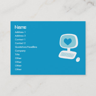 Computerherz-Visitenkarten Visitenkarte