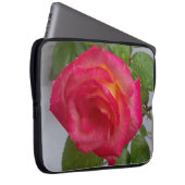 Computerhülse mit einem Foto einer Rose Laptopschutzhülle (Vorne Rechts)
