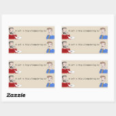 Computering.io-Logo-Aufkleber Rechteckiger Aufkleber (Blatt)