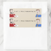 Computering.io-Logo-Aufkleber Rechteckiger Aufkleber (Tasche)