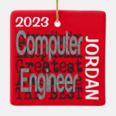 Computeringenieur Extraordinaire CUSTOM Keramikornament (Rückseite)