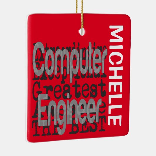 Computeringenieur Extraordinaire CUSTOM Keramikornament (Rechts)