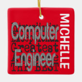 Computeringenieur Extraordinaire CUSTOM Keramikornament (Vorderseite)