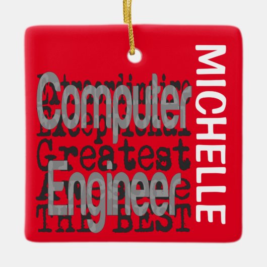 Computeringenieur Extraordinaire CUSTOM Keramikornament (Vorderseite)