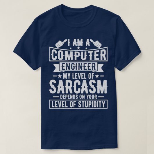 Computeringenieur Funny Computer Engineering T-Shirt (Design vorne)