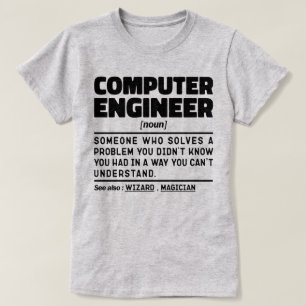 Computeringenieur Noun Sarcastic Engineering Funny T-Shirt