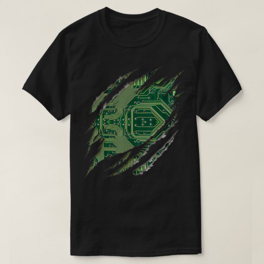 Computeringenieur Software Geek Circuit Board Insi T-Shirt (Design vorne)