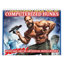 Computerisierte Hunker - Beefcake-Kalender