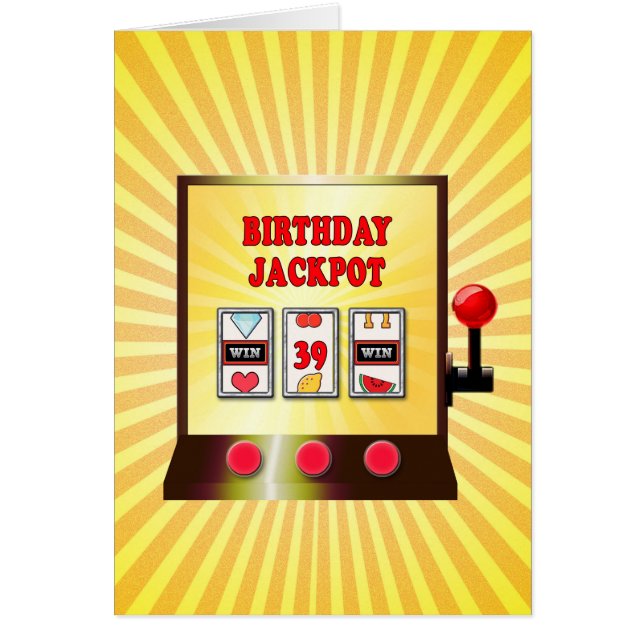 Computerkarte zum 39. Geburtstag (Vorne)