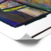 Computerkopfplakat Poster (Ecke)