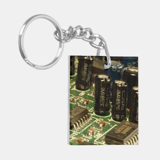 Computerkreise für Technophiles PCB PCU Schlüsselanhänger (Vorderseite links)