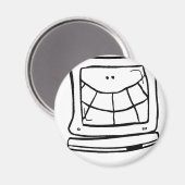 Computerlächeln Magnet (Vorderseite/Rückseite)