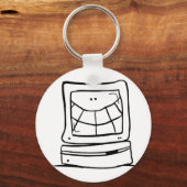 Computerlächeln Schlüsselanhänger (Vorderseite)