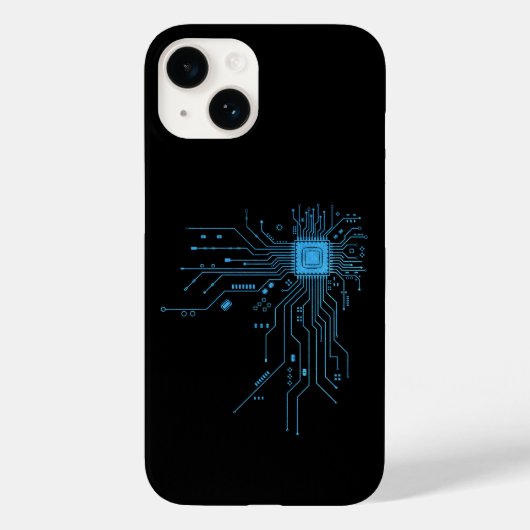 Computerlehrer-Geschenkplatte Cpu Chip Case-Mate iPhone Hülle (Rückseite)