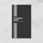 Computerlehrer - Moderner Schwarz-weiß Visitenkarte (Rückseite)