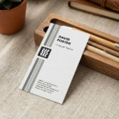 Computerlehrer - Moderner Schwarz-weiß Visitenkarte