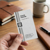 Computerlehrer - Moderner Schwarz-weiß Visitenkarte