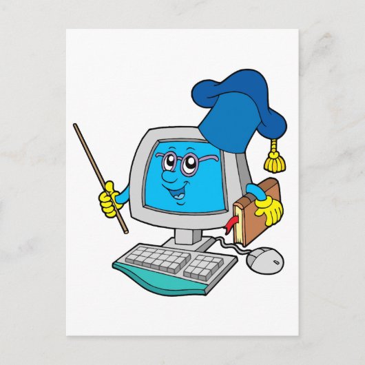 Computerlehrer Postkarte (Vorderseite)
