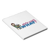 Computermädchen - leicht notizblock (angewinkelt)