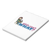 Computermädchen - leicht notizblock (Rotiert)