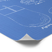 Computermaus 1994 Patent Kunst Blaupause Poster (Ecke)