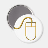 Computermaus Magnet (Vorderseite/Rückseite)