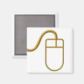 Computermaus Magnet (Vorderseite/Rückseite)