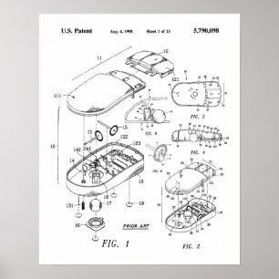 Computermaus-Patent Poster