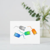 Computermaus Postkarte (Stehend Vorderseite)