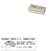 Computermäuse Electronics Tech Berateradresse Gummistempel (Stempel)