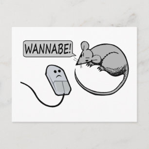 Computermäuse Wannabe Postkarte