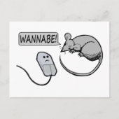 Computermäuse Wannabe Postkarte (Vorderseite)