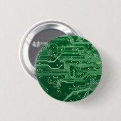 Computermuster der grünen elektronischen Schaltung Button (Vorne & Hinten)