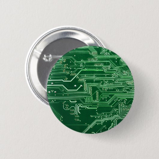 Computermuster der grünen elektronischen Schaltung Button (Vorne & Hinten)