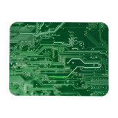 Computermuster der grünen elektronischen Schaltung Magnet (Horizontal)