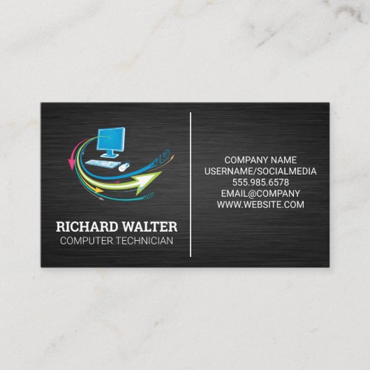 Computernetze | Elektronik Visitenkarte (Vorderseite)