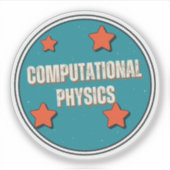 Computerphysik Aufkleber (Vorderseite)