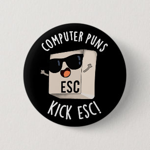 Computerpistolen Kick Esc Funny Keyboard Puff Dark Button